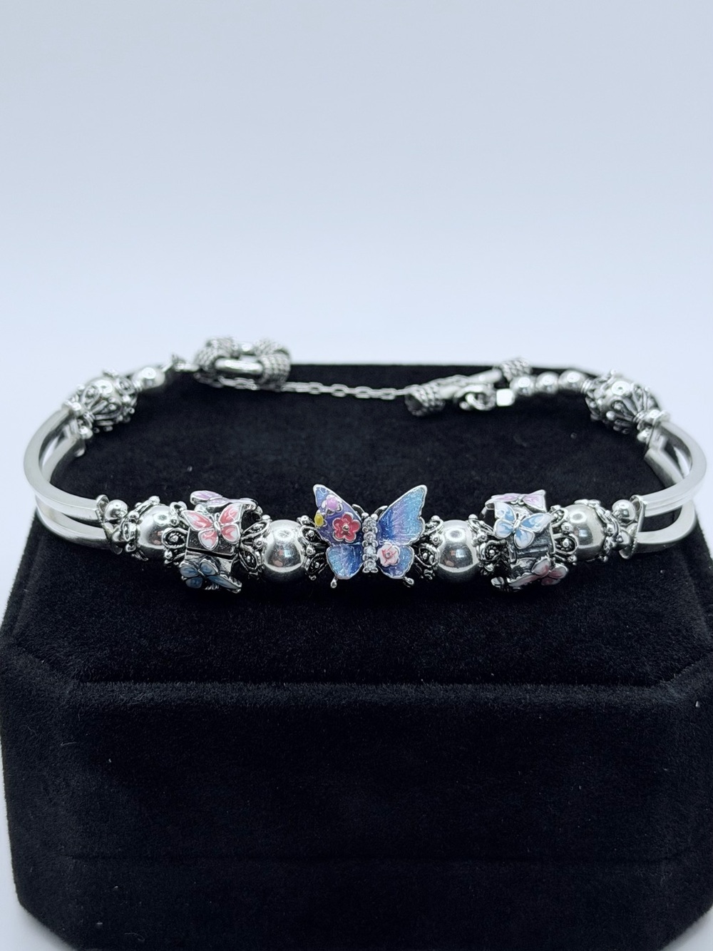 🥀Better Bohemian 925 Sterling Silver butterfly toggle bracelet( #003 PSYCHE”)🦋